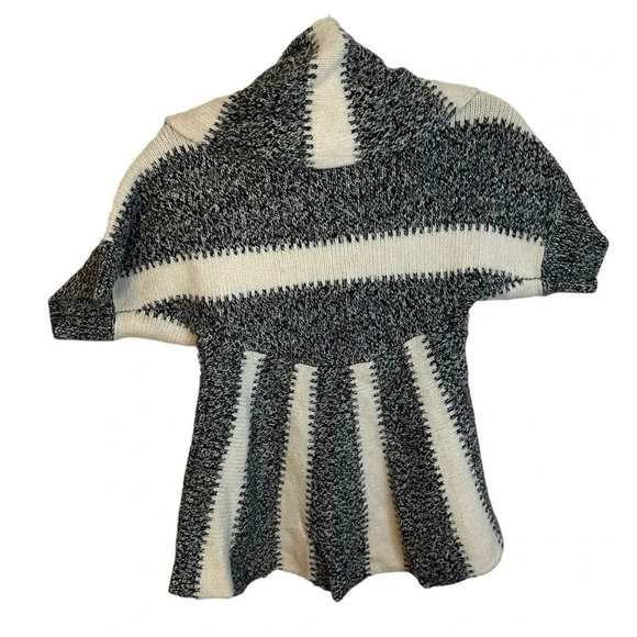 Express Striped Wool Blend Ruffle Cardigan - Picture 2 of 4